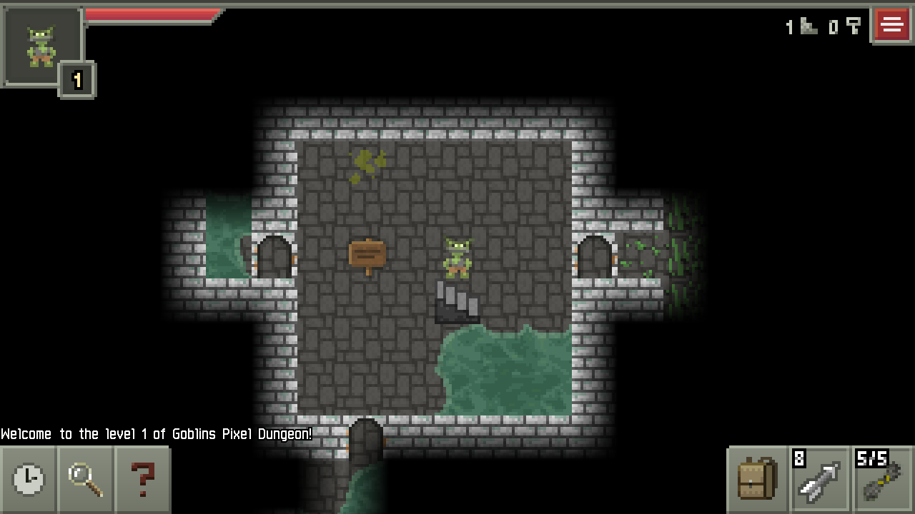 Level generation for Pixel Dungeon? (Screenshot taken from the