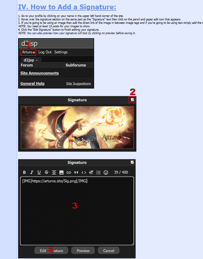 How Do I Fix My Signature? Topic d2jsp