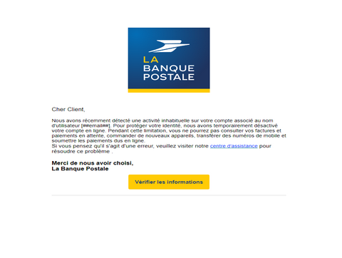 ☑️ La Banque Postale Letter High Quality Send Inbox HTML 2025 ✅