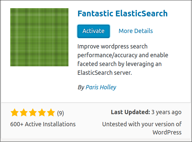 Fantastic Elasticsearch Activate