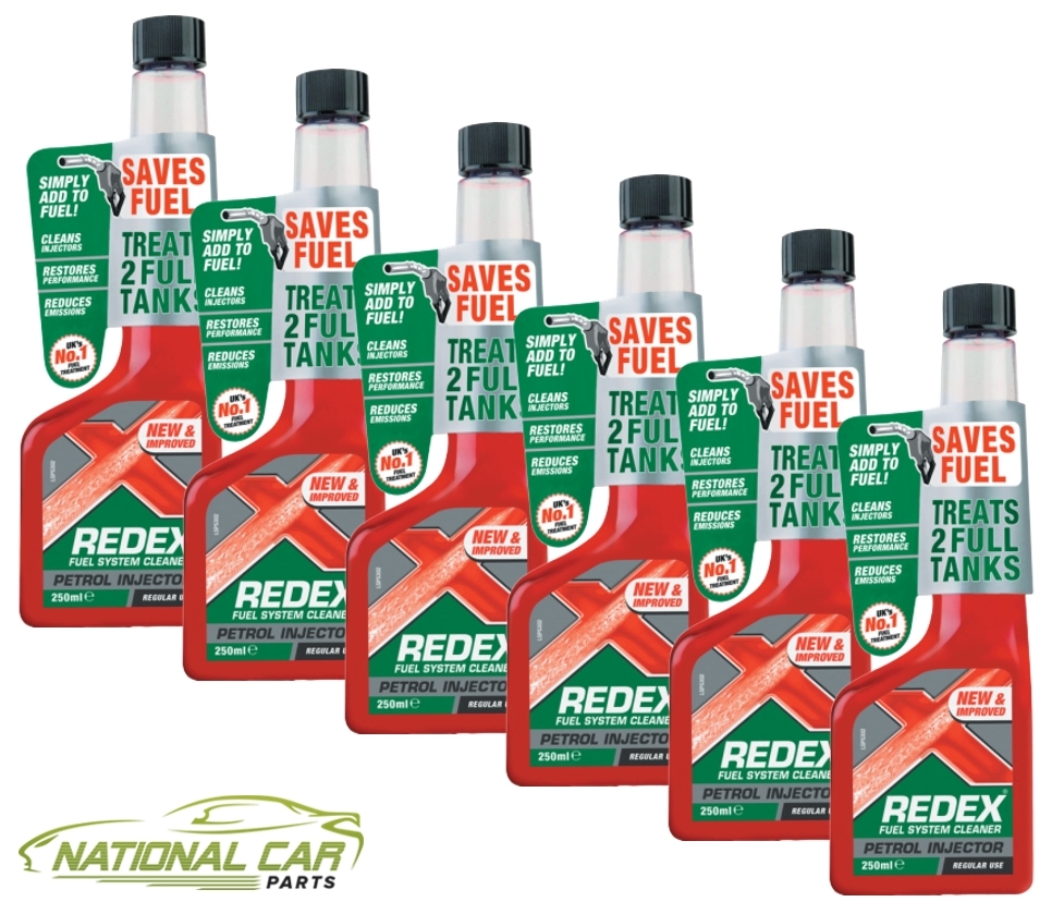 6x Redex Petrol Fuel System Injector Cleaner Treatment Additive RDX10