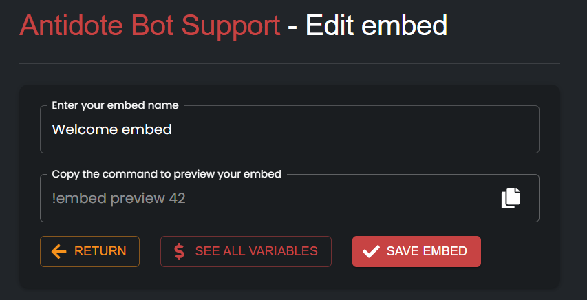 Preview Embed