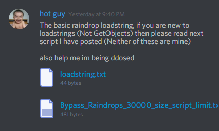 Raindrop Guide How To Bypass 30k Chars Limit Loadstring For