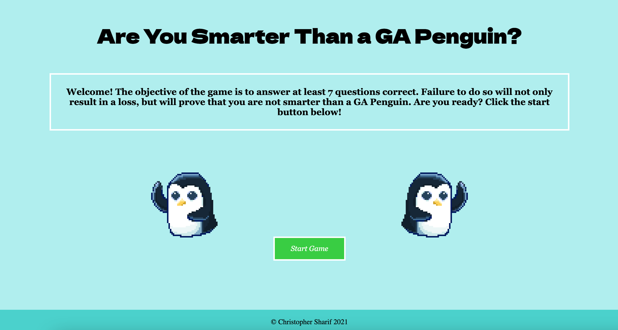 Are You Smarter Than a GA Penguin