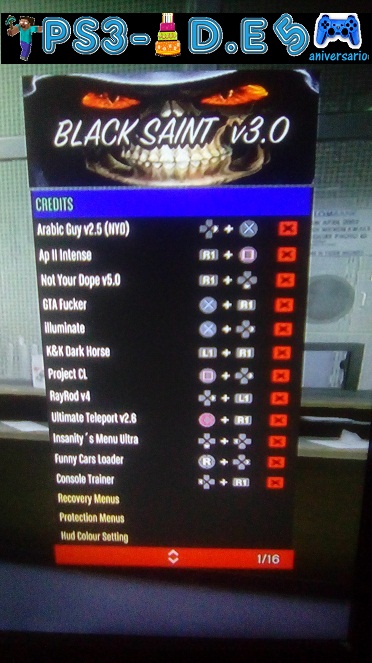 PS3 - MOD MENU GTA V UPDATE UNRESTRAINED 1.27/1.28 DEX/CEX -BLES