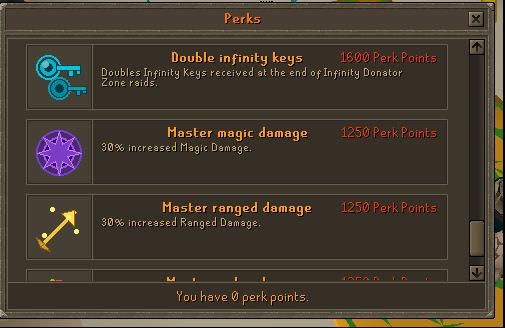 New Perks