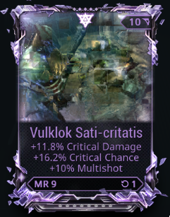 WTS Vulklok riven (CD+CC+MS) - Trading Post - Warframe Forums