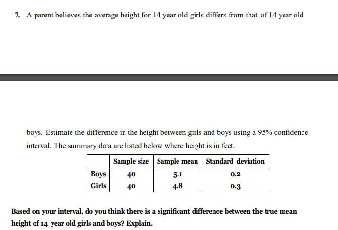 7. A Parent Believes The Average Height 
