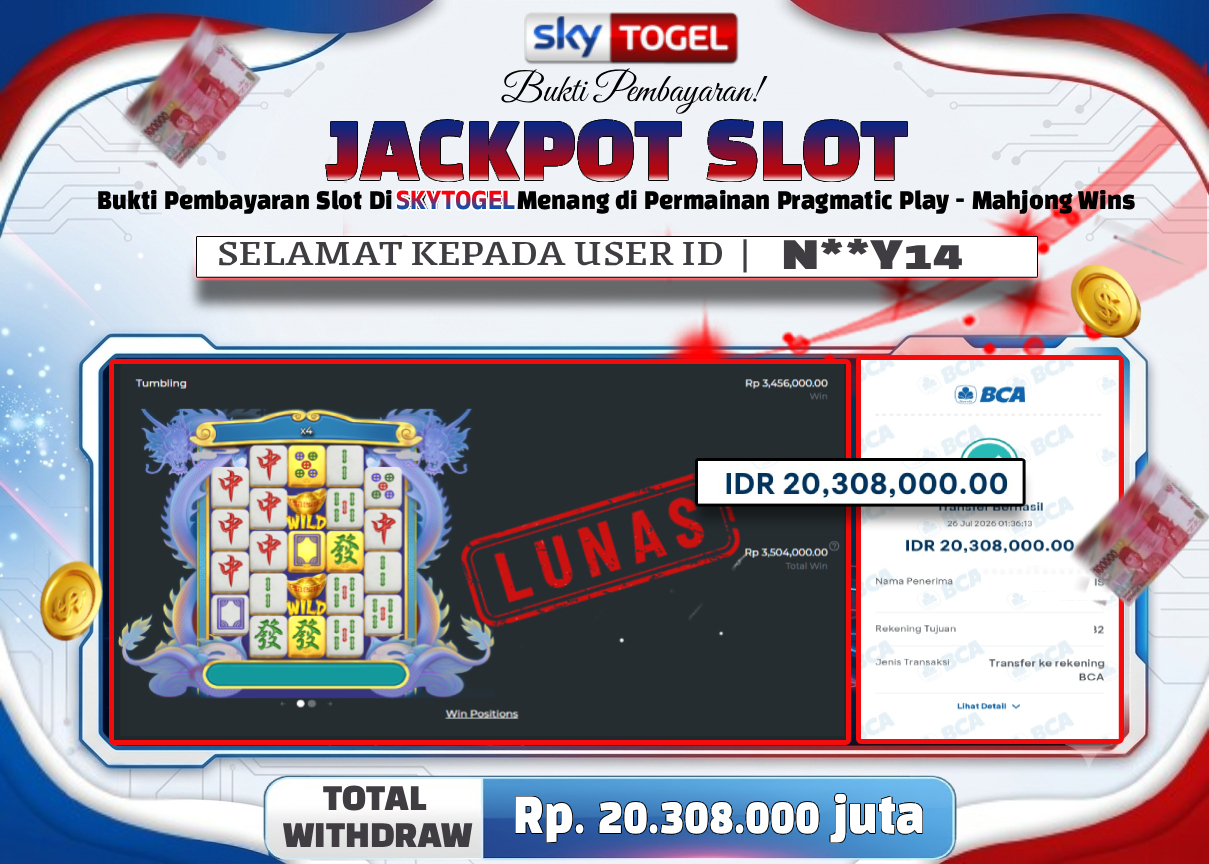 🏆 BUKTI   KEMENANGAN   Mahjong Wins Slot Race Scatter MEMBER   SKYTOGEL🏆