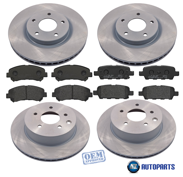 NISSAN QASHQAI 1.5 1.6 2.0 DCi FRONT /& REAR BRAKE DISCS /& PADS