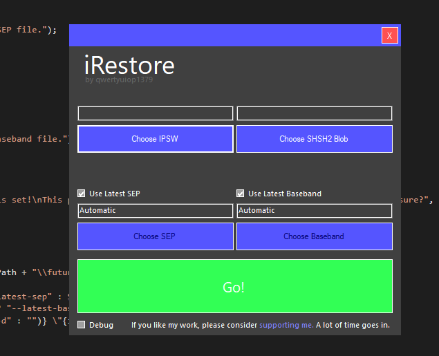 Release Irestore Windows Gui For Futurerestore Jailbreak