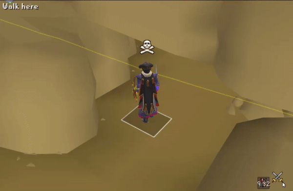 a gif showing how to reset aggro using npc aggression timer plugin aggro lines