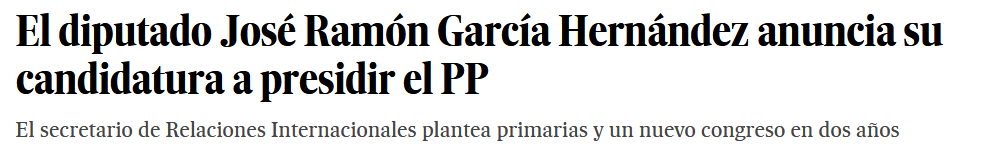 [CANDIDATURAS] El PP busca sucesor de Rajoy (J.R García Hernández, Pablo Casado...) 1e05b4c814212017f1b3e3a7c72af108