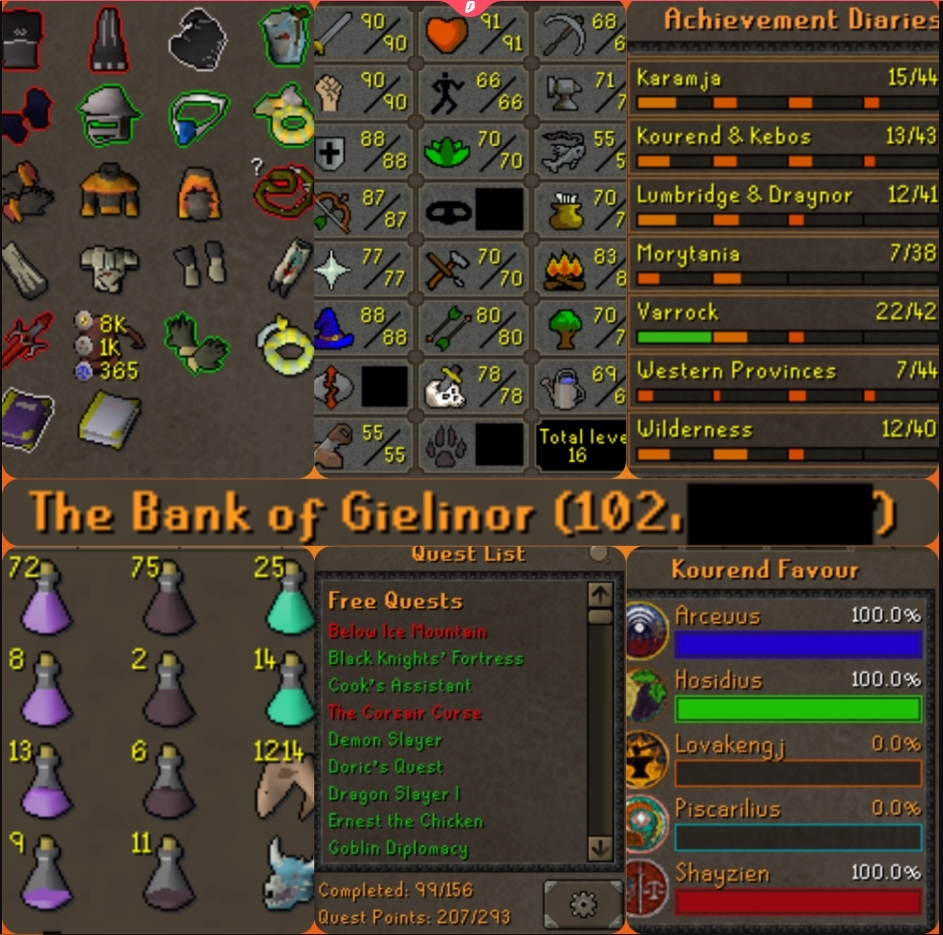 [25 DONOR] [SELLING] 1600 TTL Mid Main VOID ⚡ BARROWS GLOVES ⚡ DS2 READY ⚡ D DEFENDER ⚡