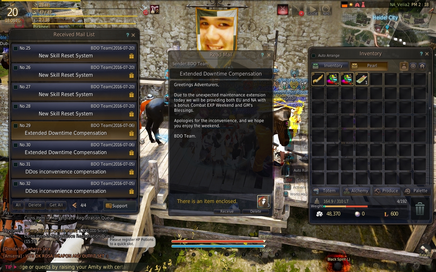 [WTS] [BDO] Black Desert Online account with Explorer's Package Price