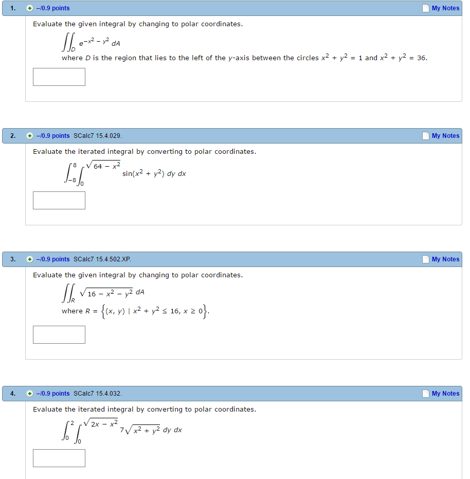 solved-evaluate-the-given-integral-by-changing-to-polar-chegg