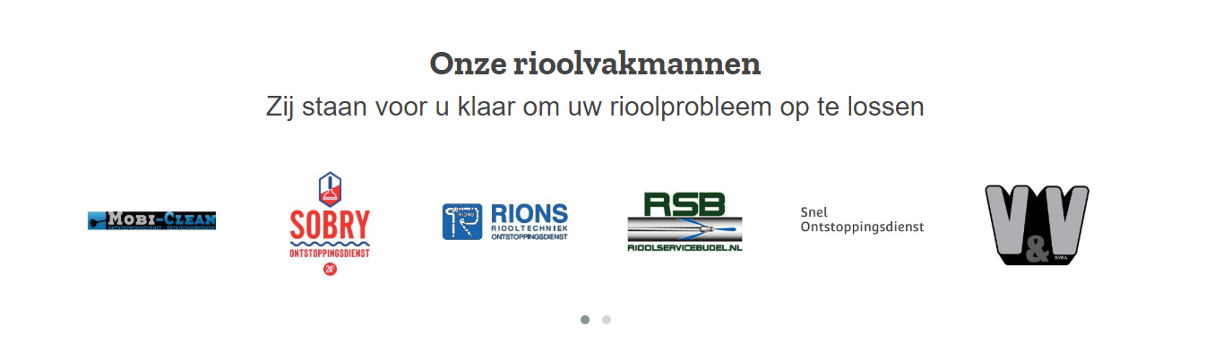 In een mum van tijd jouw rioolprobleem kwijt
