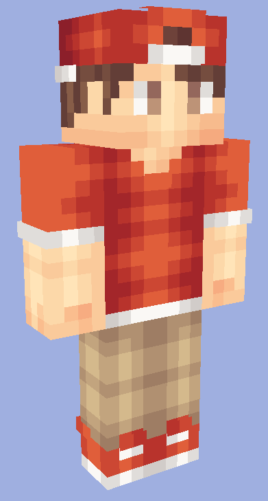 Red &amp; White Shirt Minecraft Skin