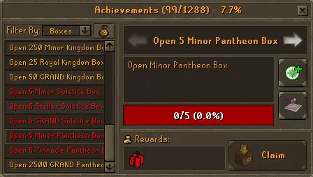 3 New Boxes Achievements
