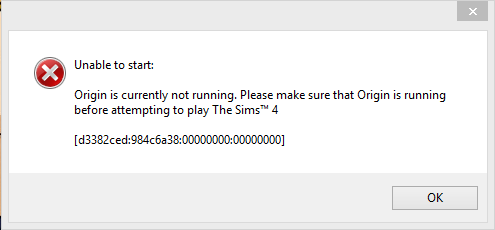 I am unable to start The Sims 4 while Origin is running. [SOLVED] 20e76aff024a90c8f2411816d9e8fb19