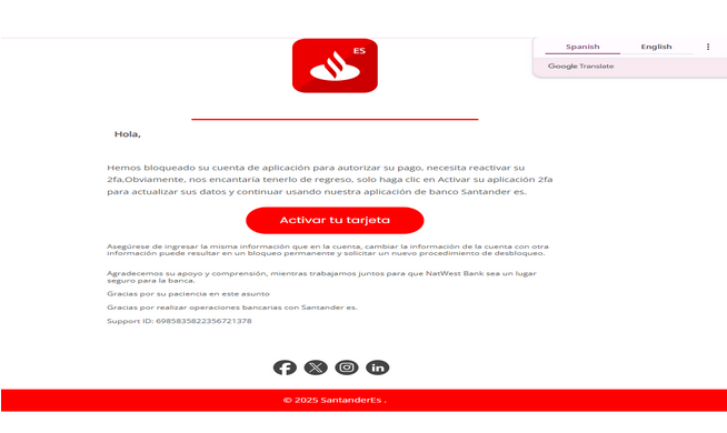 Santander es ✓ { LETTER } ⭐ Clean inbox Letter 2025 ❤️