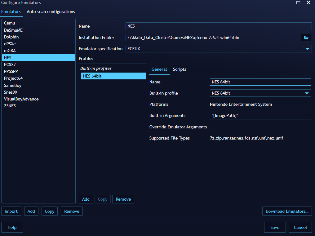 Having Trouble Adding NES Emulator : R/playnite