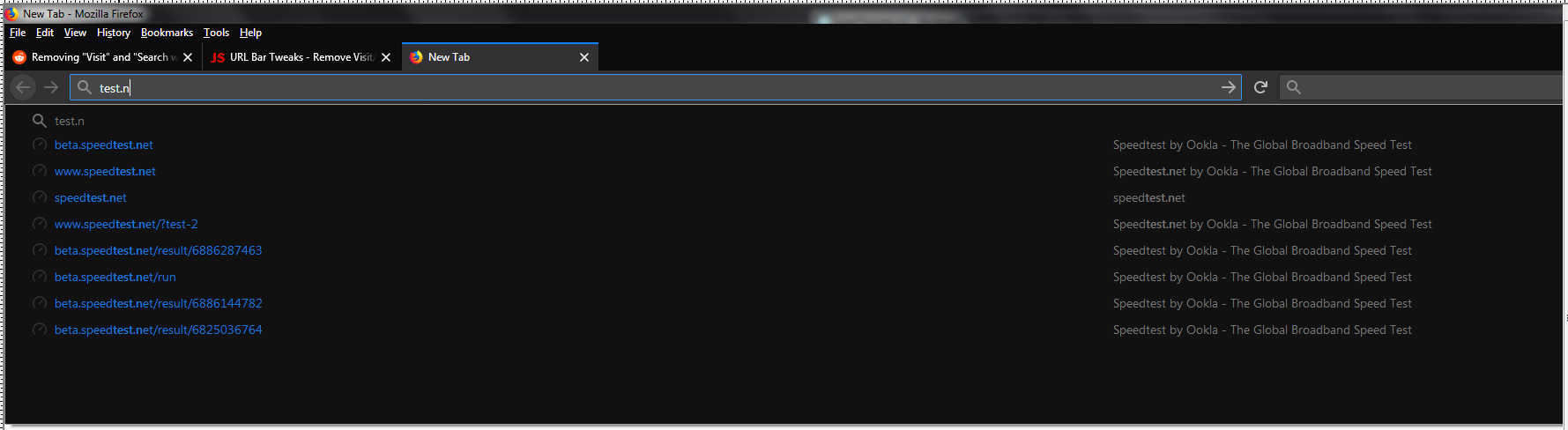 Removing "Visit" and "Search with Google" options in the URL bar? : r ...