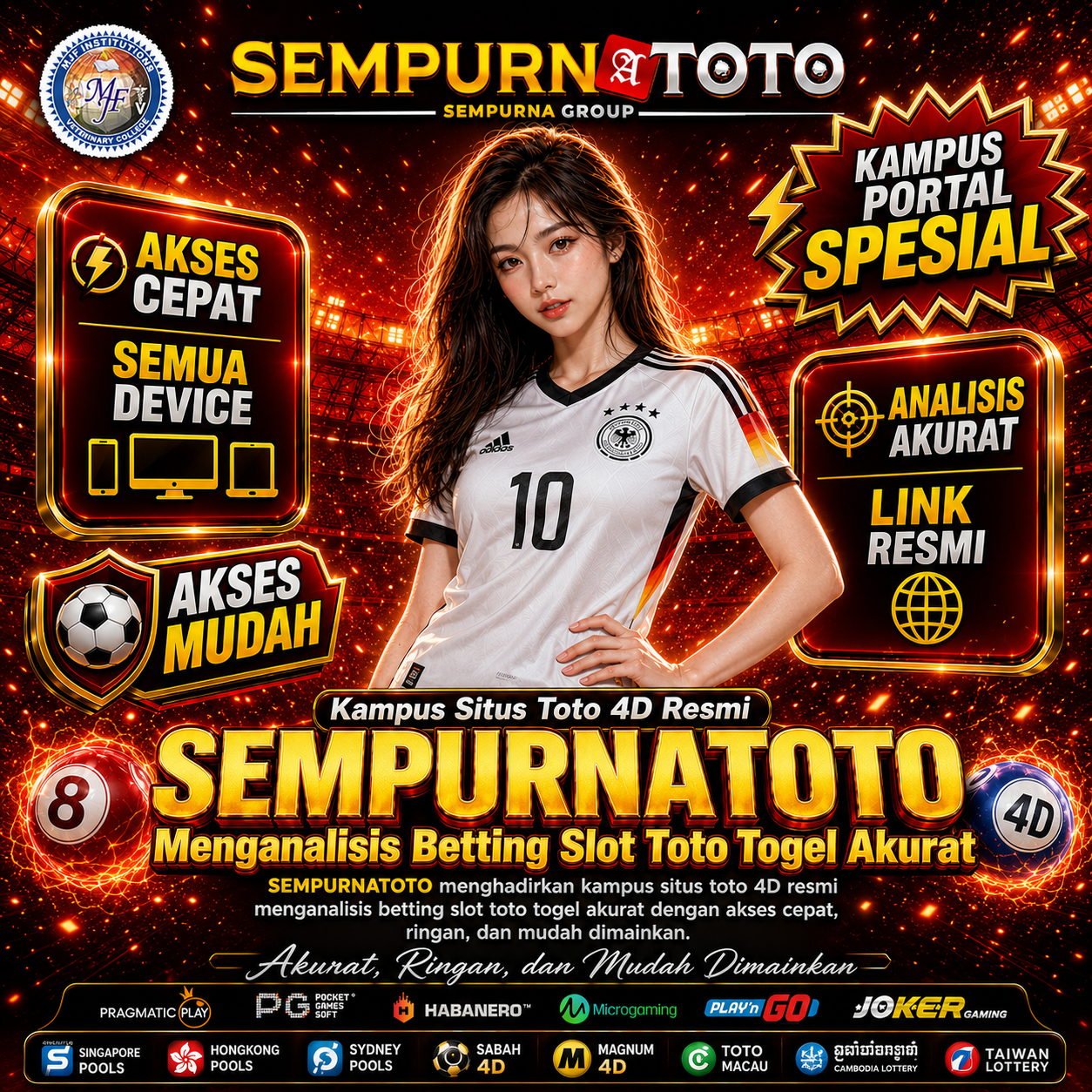 Galeri foto SEMPURNATOTO : Kampus Situs Toto 4D Resmi Menganalisis Betting Slot Toto Togel Akurat di Jakarta