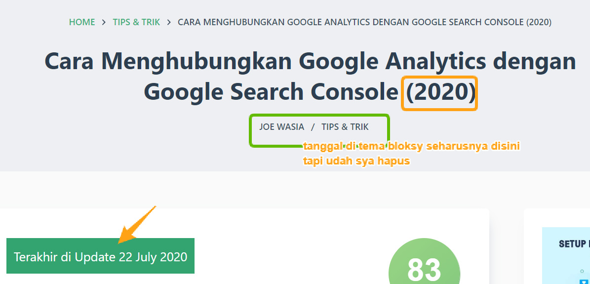 Cara Hapus Tanggal Postingan Blog di Hasil Pencarian Google (2020) 5