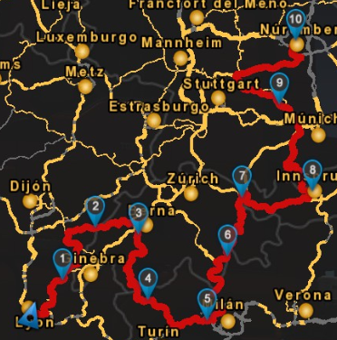 RUTA Lyon-Numberg dia 14/03/20 23375e541033087ca2078aa652309df9