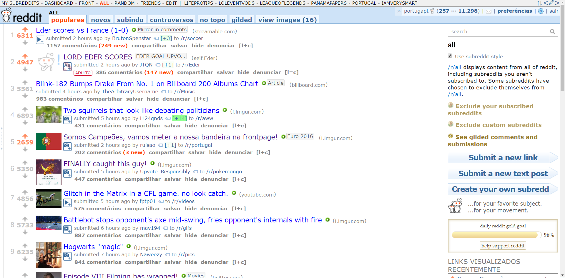 Somos Campeões, vamos meter a nossa bandeira na frontpage! : r/portugal