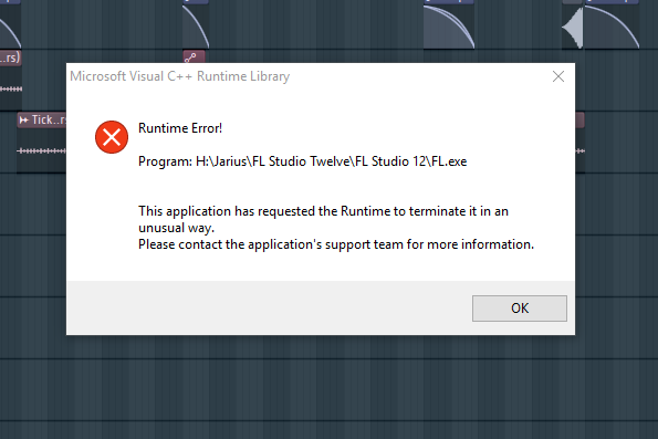 Error Microsoft Visual C Runtime Library Forum