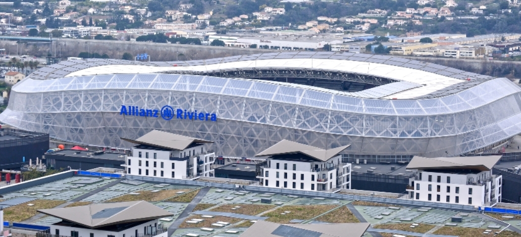 De Allianz Riviera in Nice is een stadion tijdens de Olympische Spelen