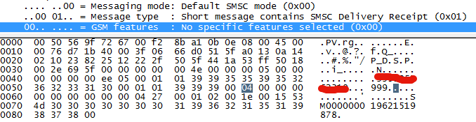 Incoming deliver_sm message bytes