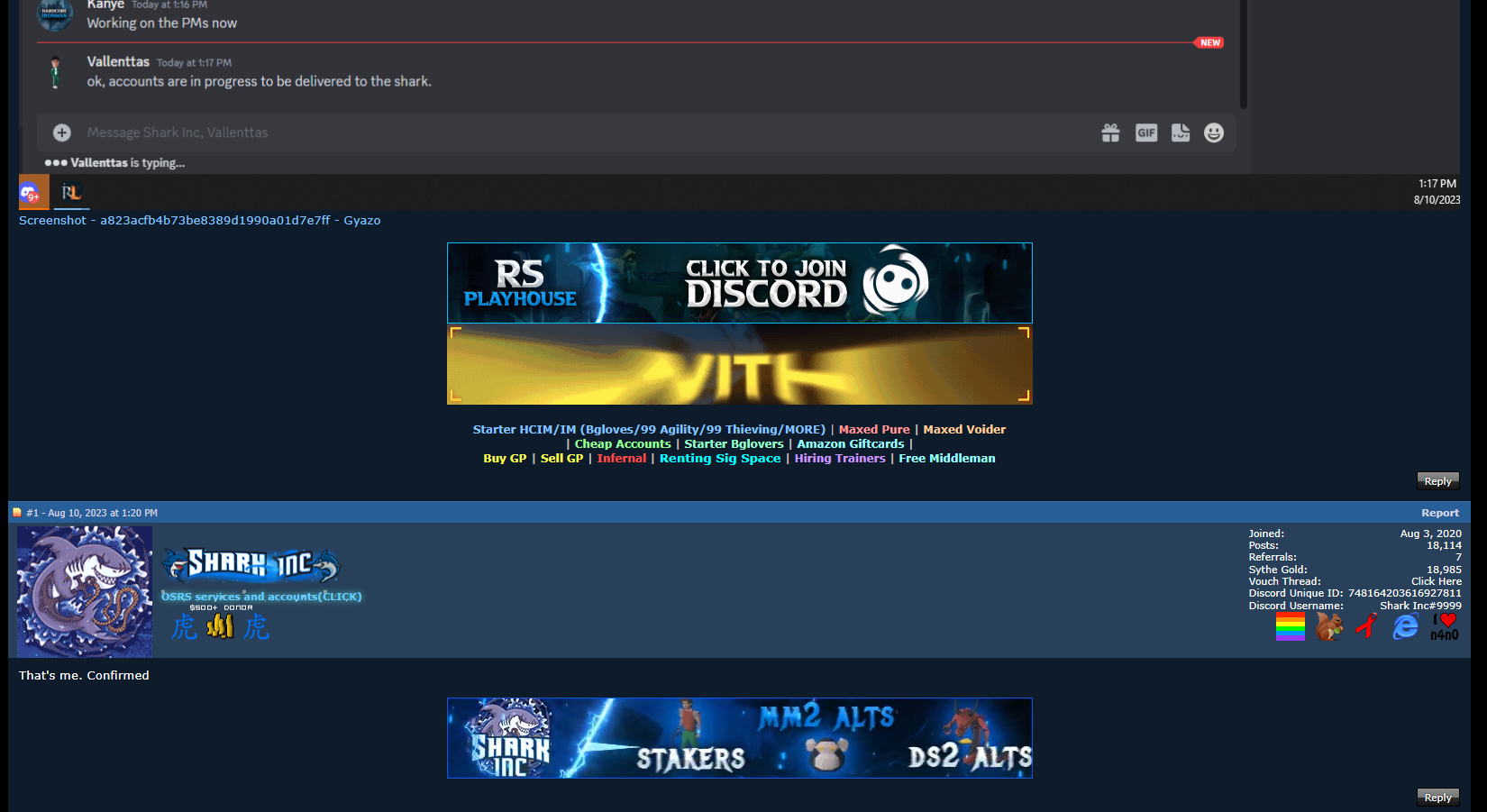Jagex Account Linked During Service Dispute Sell & Trade Game Items