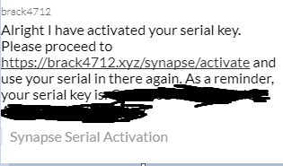Synapse X Serial Code