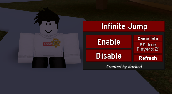 Release Infinite Jump Gui - infinite roblox jump