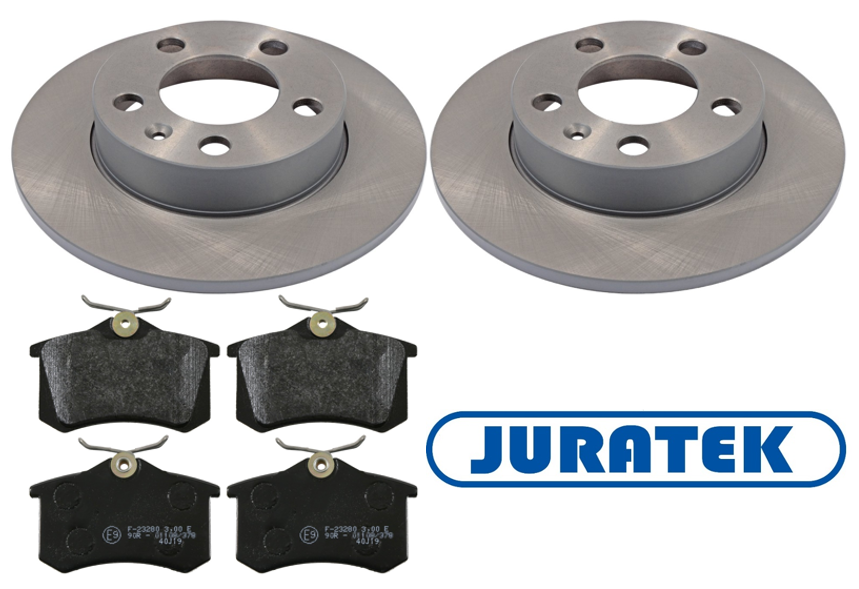 For VW Polo MK5 1.0 1.2 TSi 1.4 TDi 20142017 Rear 232mm Brake Discs