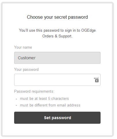 choose password