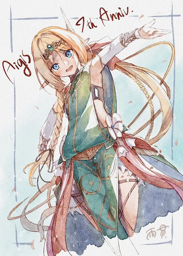 公式絵師様がテュトおばあちゃんの牛ビキニを公開！？の参考画像 - わんにゃんランド - アイギス攻略まとめ