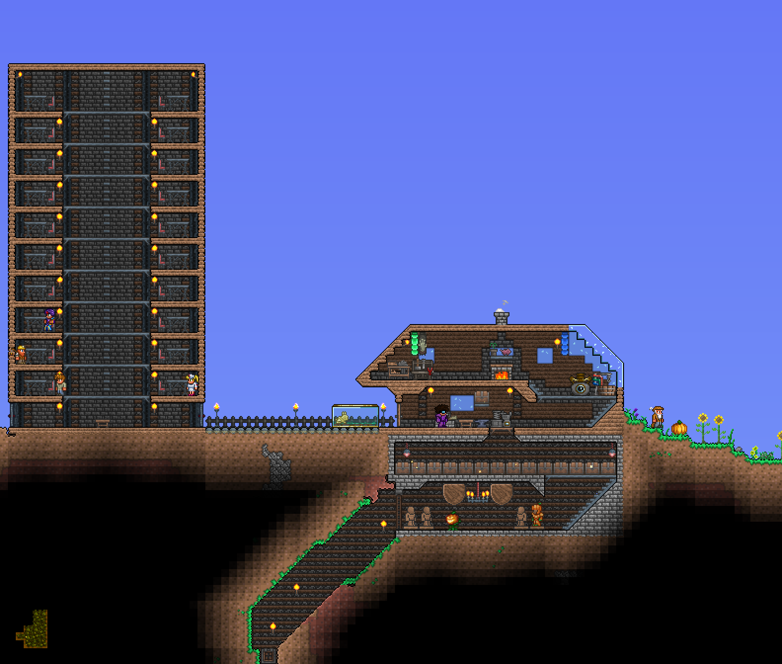 How to build housing in terraria фото 58