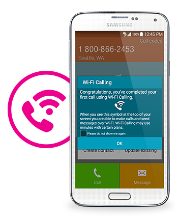 Take advantage of your WiFi connection to boost your mobile signal. (Image source: T-Mobile)