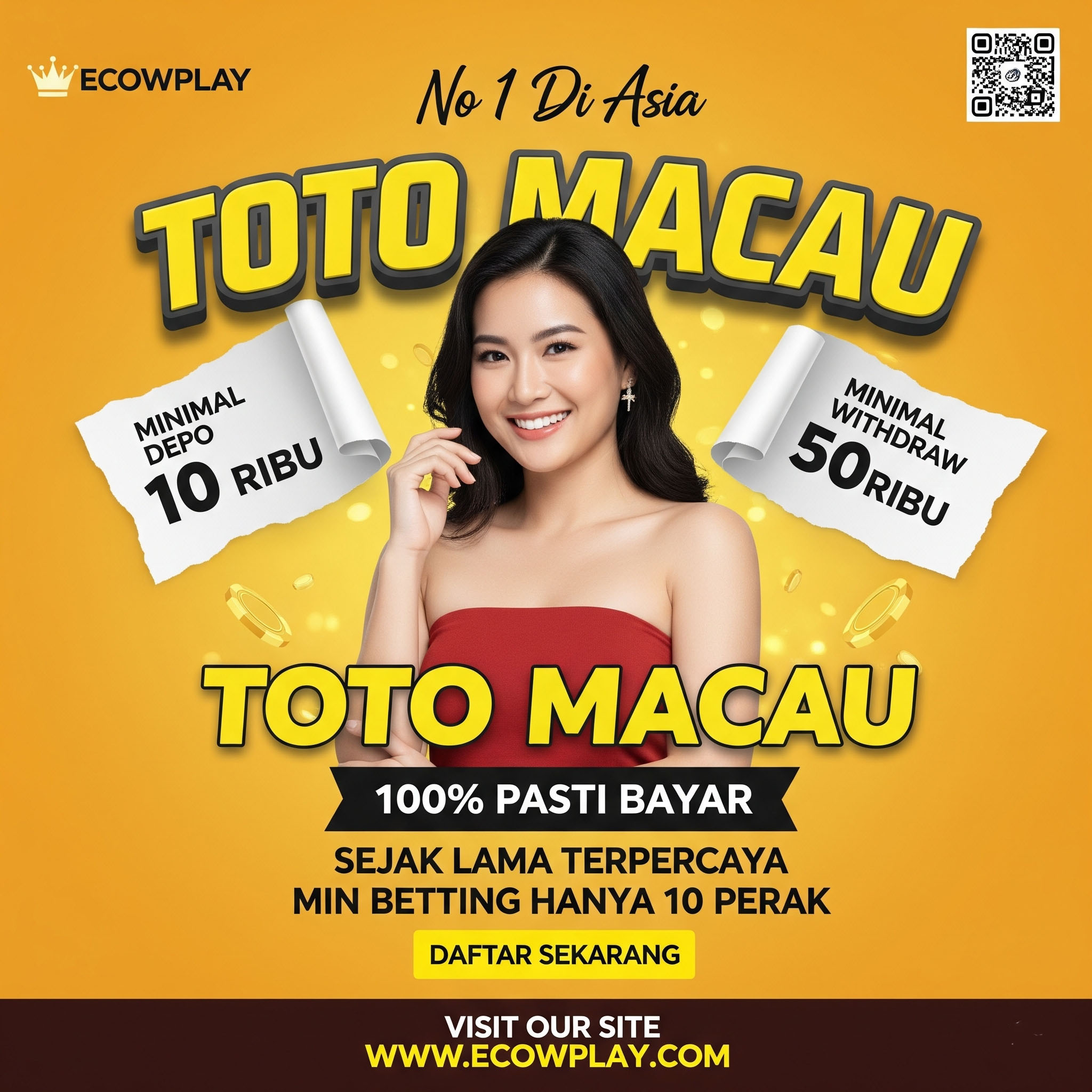 ECOWPLAY - Bandar Togel Online Terbesar Toto Macau 4D