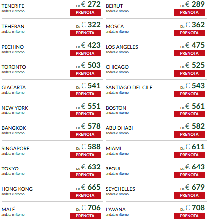 Guarda qui le offerte voli Alitalia!