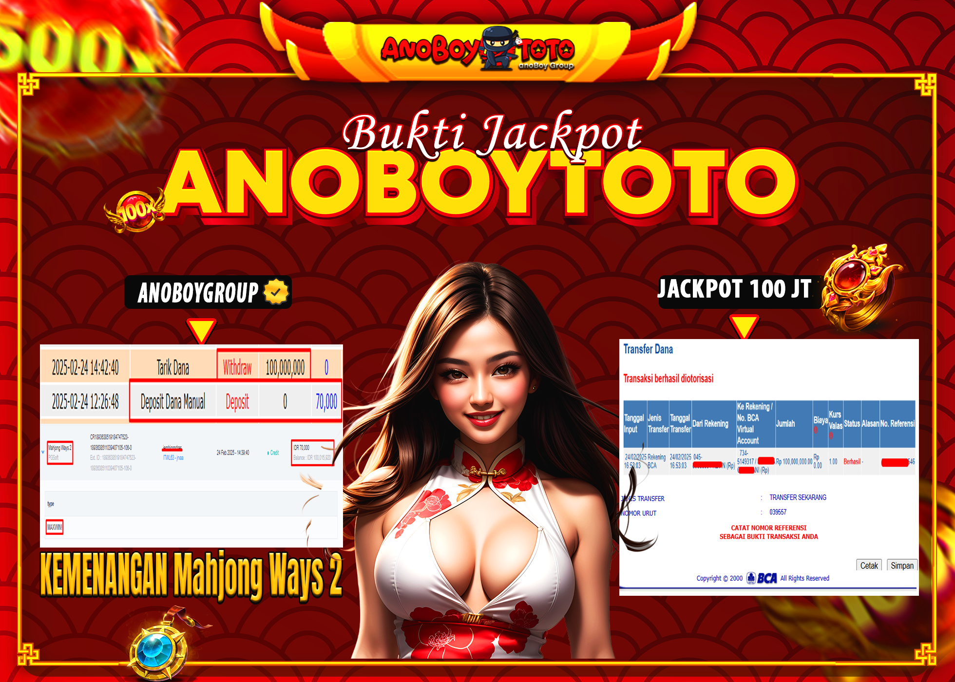 ANOBOYTOTO di Slot Mahjong Ways 2 RP.100.000.000 LUNAS