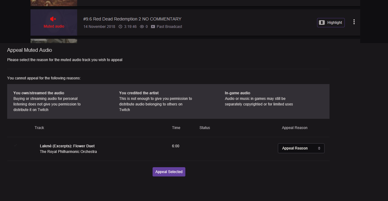 Twitch claims audio is muted for one of my vods but I cant seem to find any audio that is muted r/Twitch