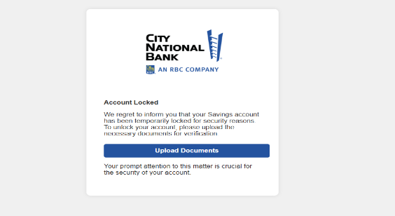 ⚫ City NAtional BAnk RBC ⚡ Letter High Quality Send Inbox HTML ⚡