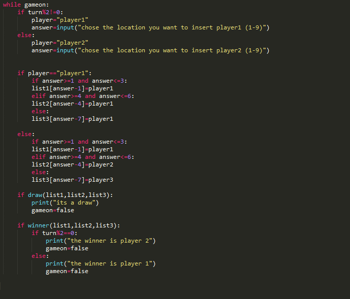 Tic-Tac-Toe Game In Python