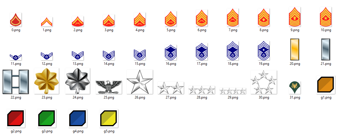 teamspeak icons for ranks