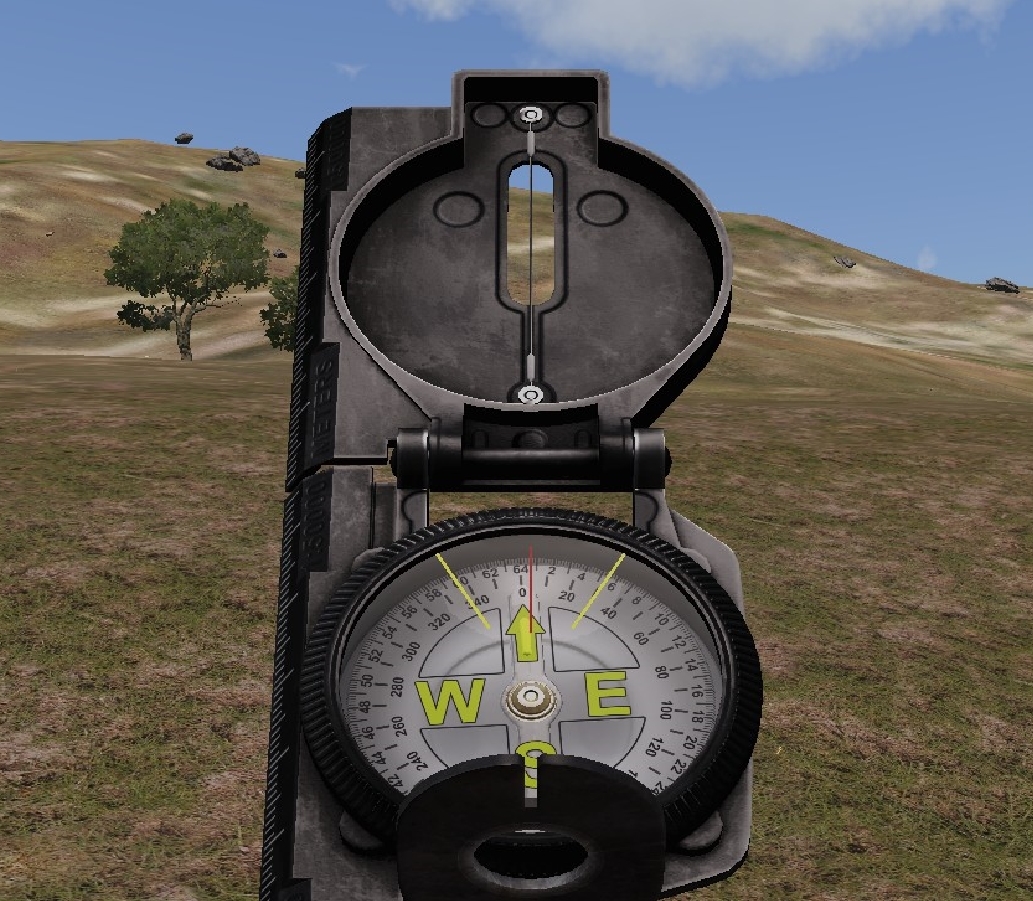ArmA 3 Guide Grid Lines, Grid References, & Compass Bearings